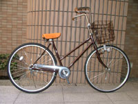 茶色のシンプル自転車