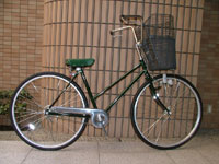 緑色のシンプル自転車