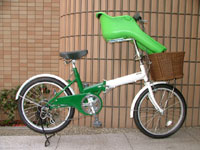 フロント子供のせ付折り畳み自転車